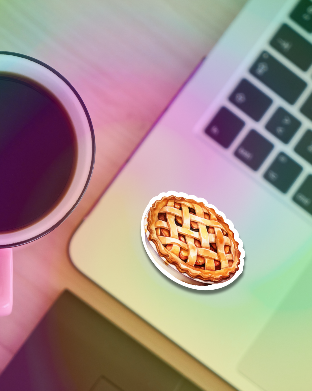 Pie Deluxe Vinyl Sticker