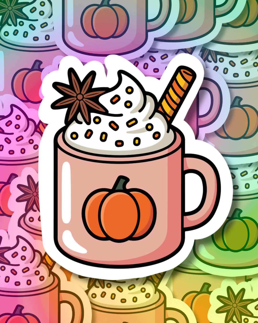 Pink Latte Vinyl Sticker