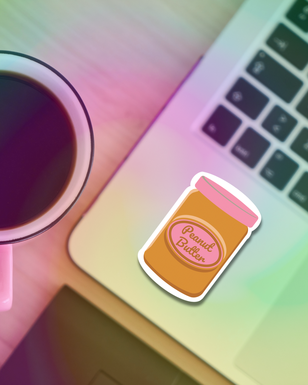 Pink PB Vinyl Sticker