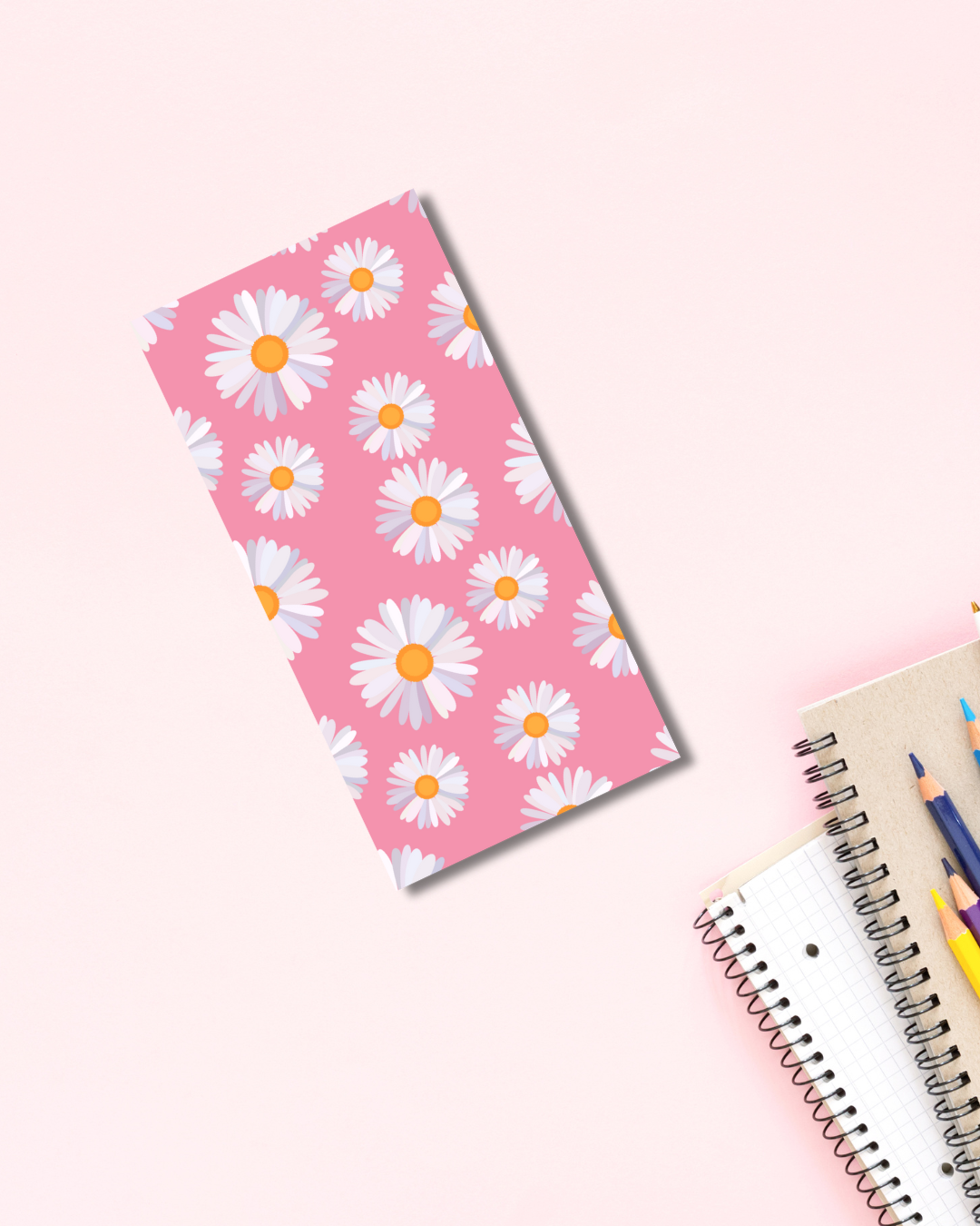 Pinkish Daisy Notebook 20 Pages Aesthetic Cute Stationery Gift