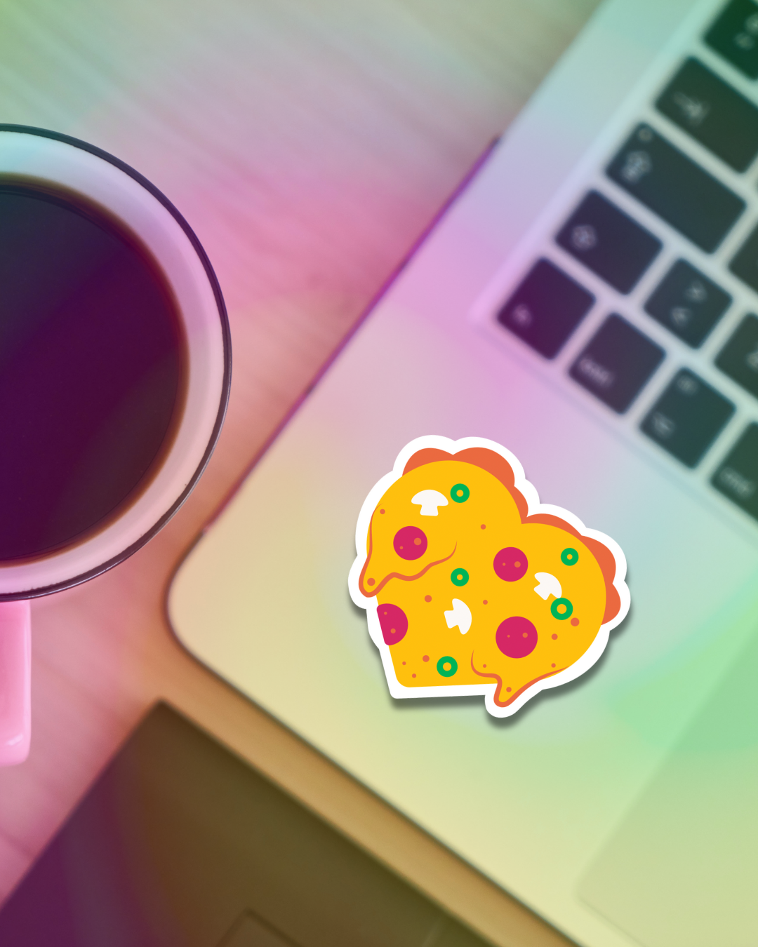 Pizza Love Vinyl Sticker