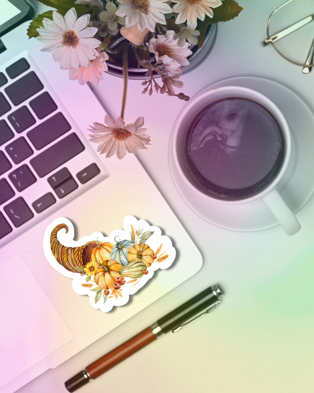 Pumpkin Bunch Vinyl Sticker