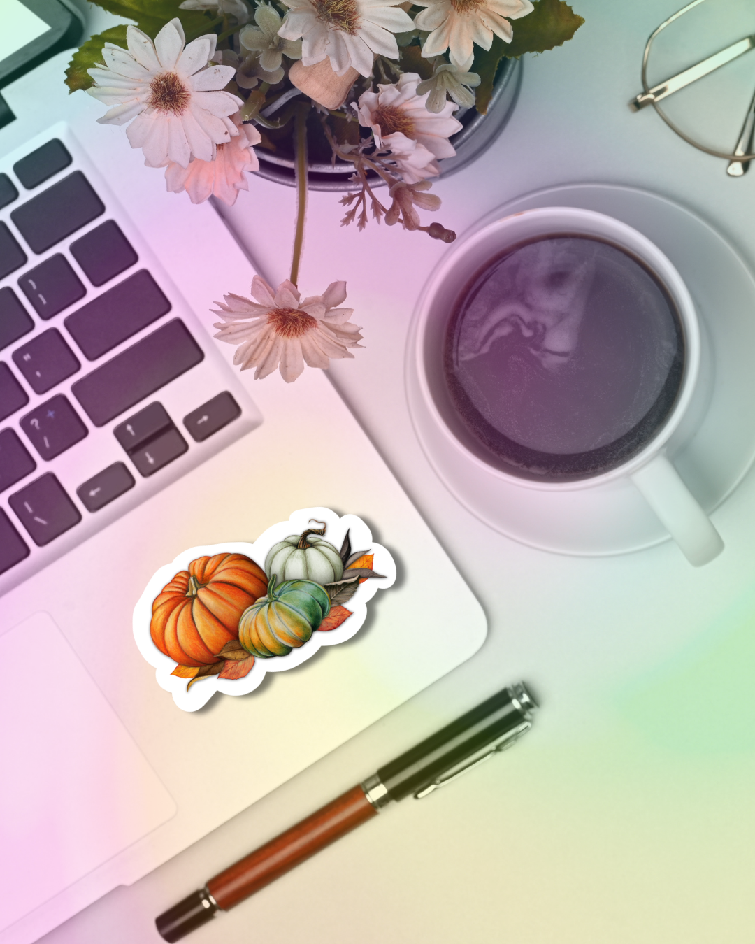 Pumpkin Bunch Vinyl Sticker