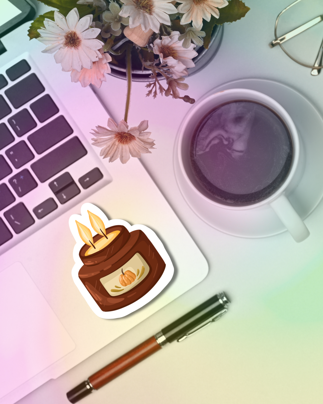 Pumpkin Jar Vinyl Sticker