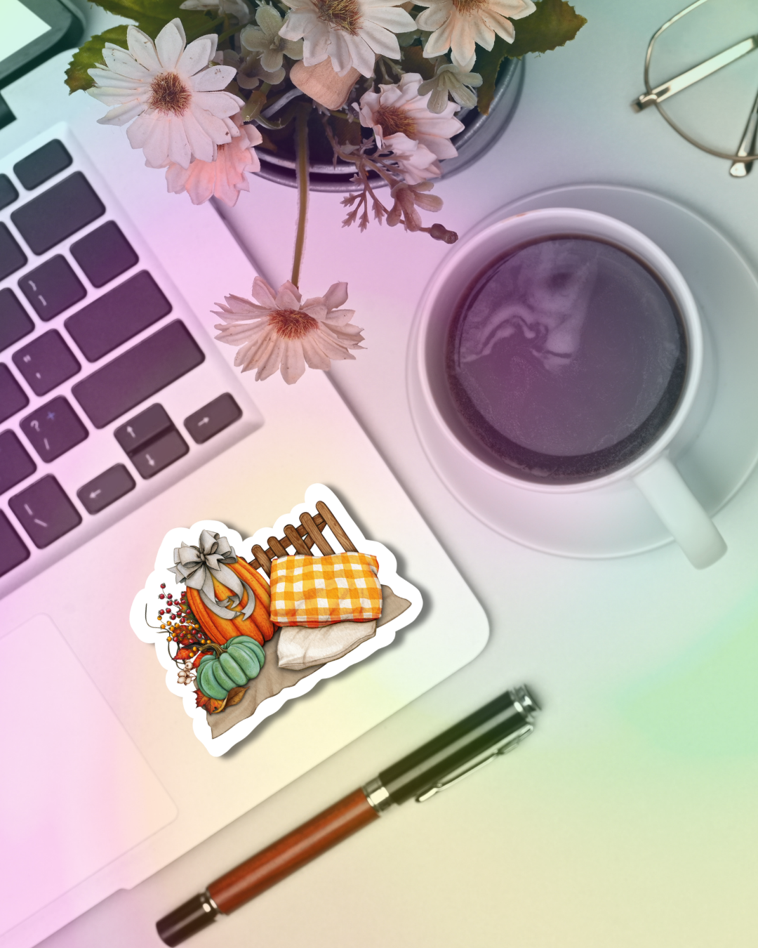 Pumpkin Picnic Vinyl Sticker