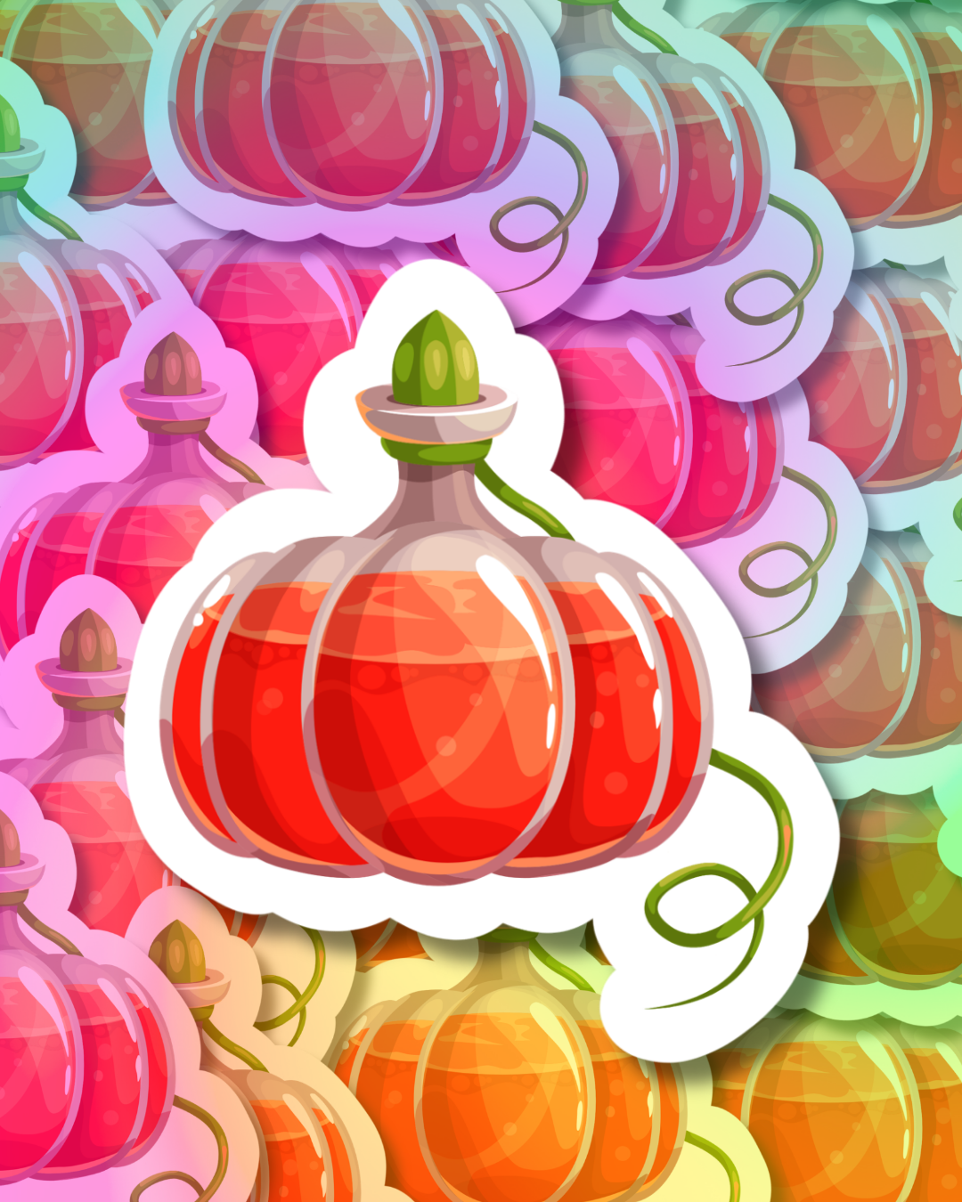 Pumpkin Posion Vinyl Sticker