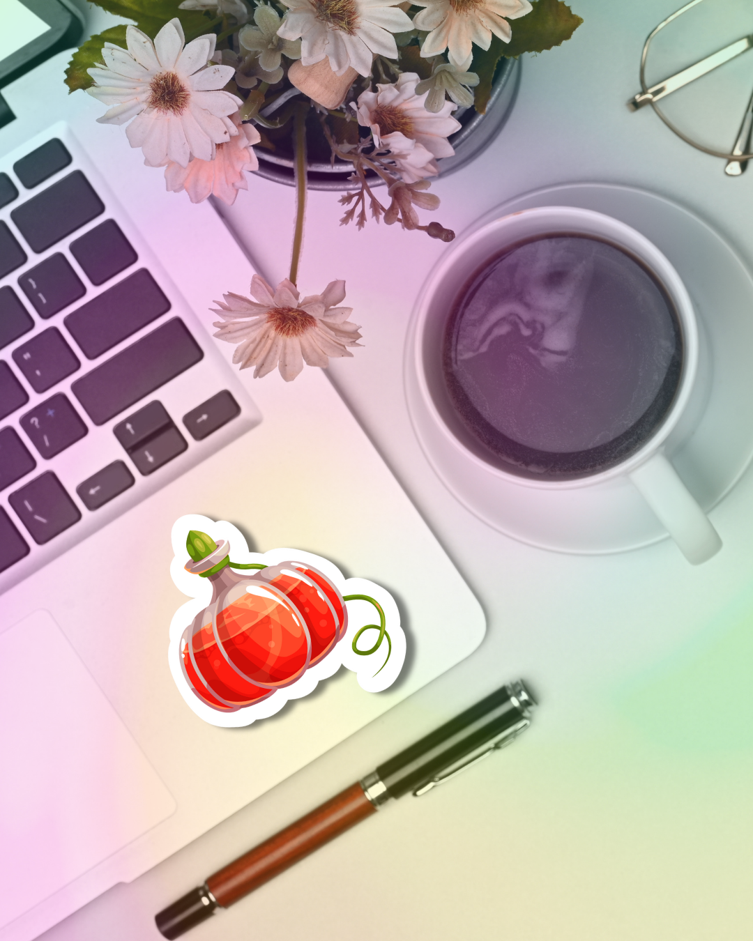 Pumpkin Posion Vinyl Sticker