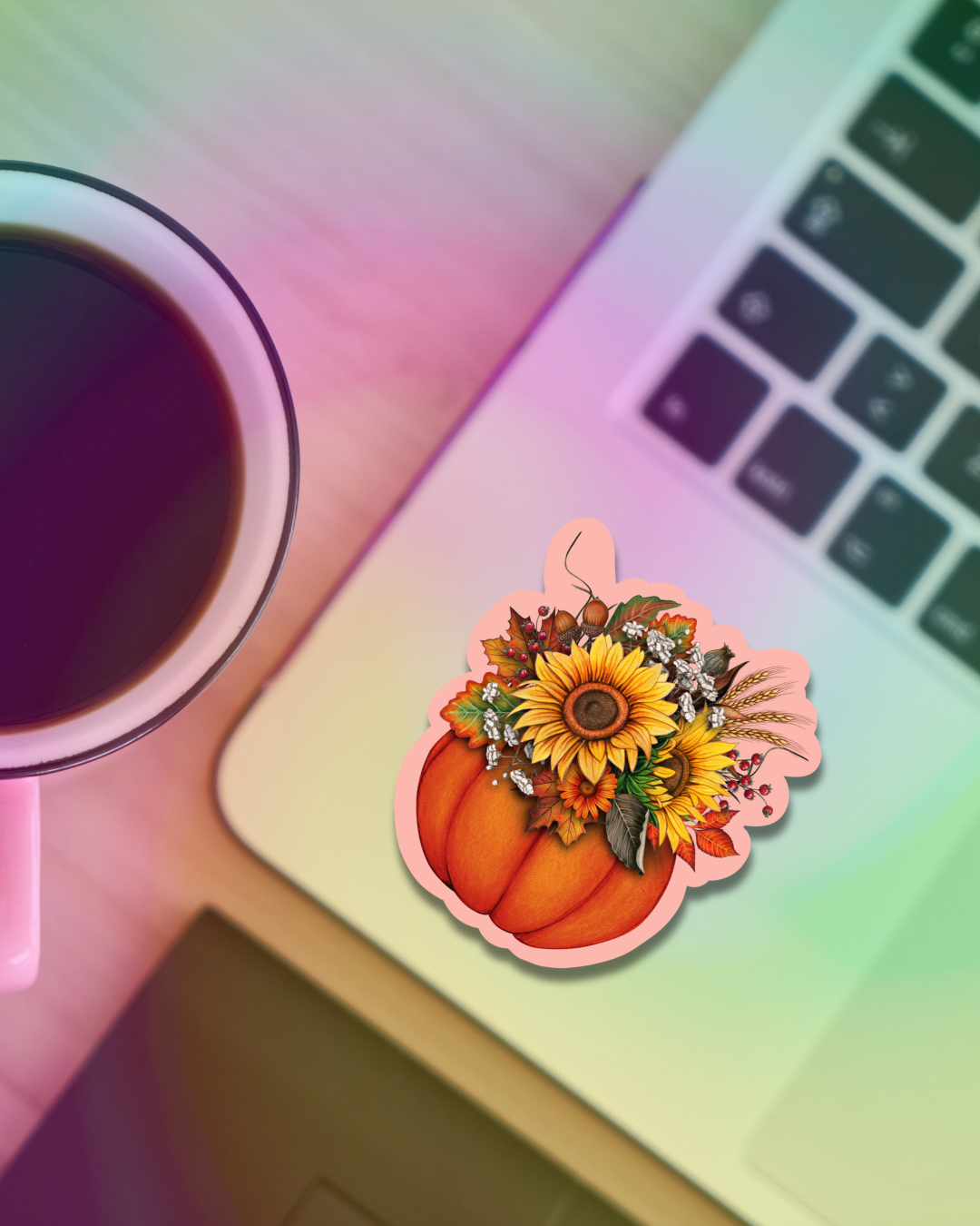 Pumpkin Bouquet Vinyl Sticker