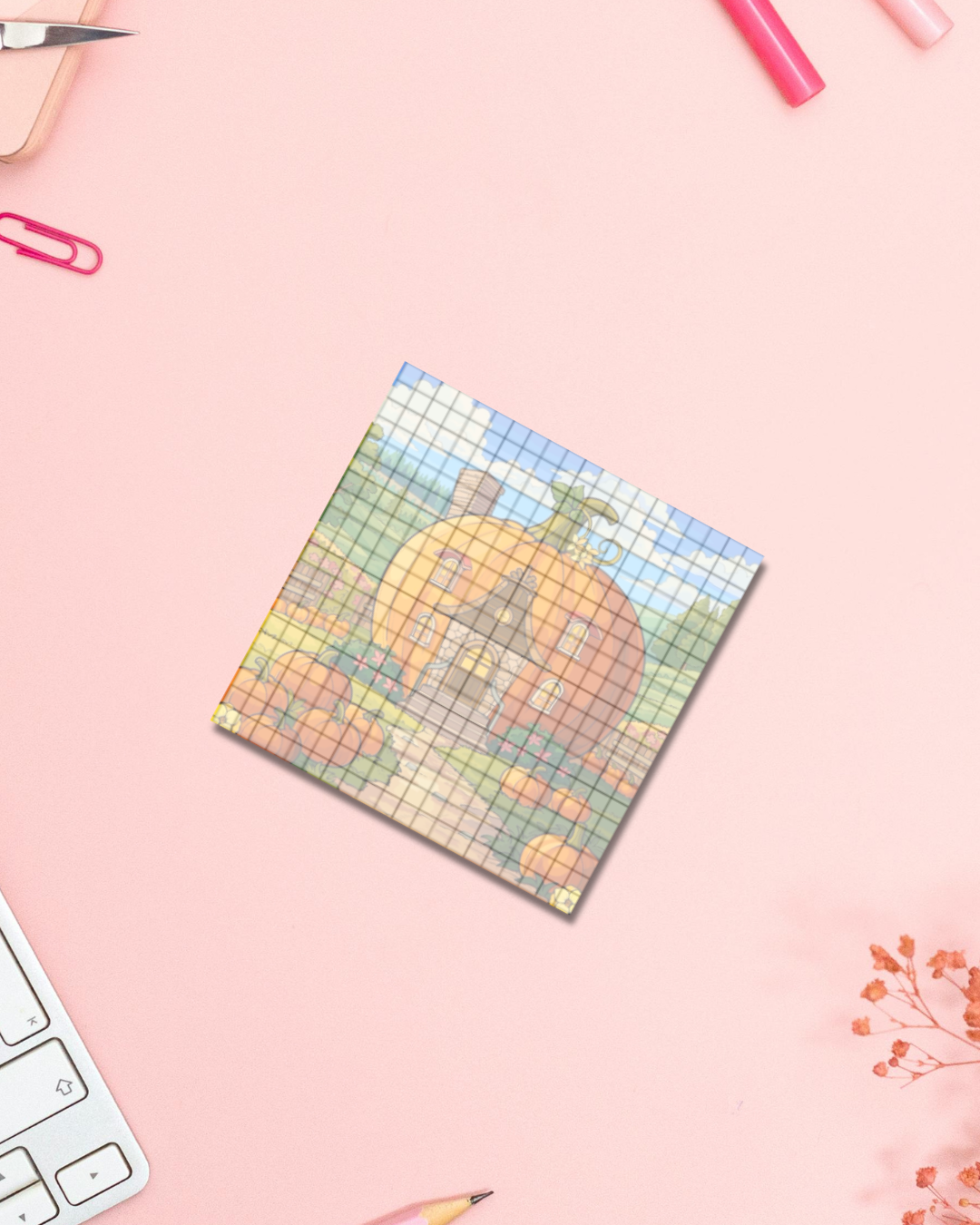 Pumpkin Home Notepad Aesthetic Cute Stationery Gift