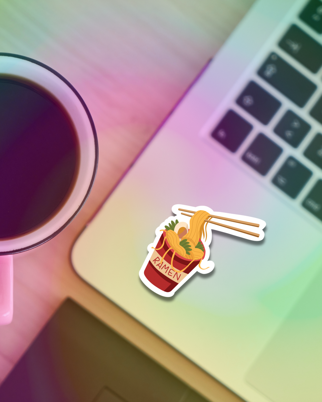 Ramen Cup Vinyl Sticker