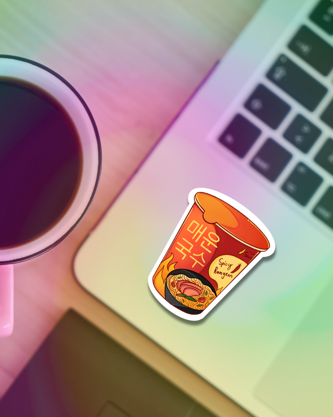 Ramen Noodles Vinyl Sticker