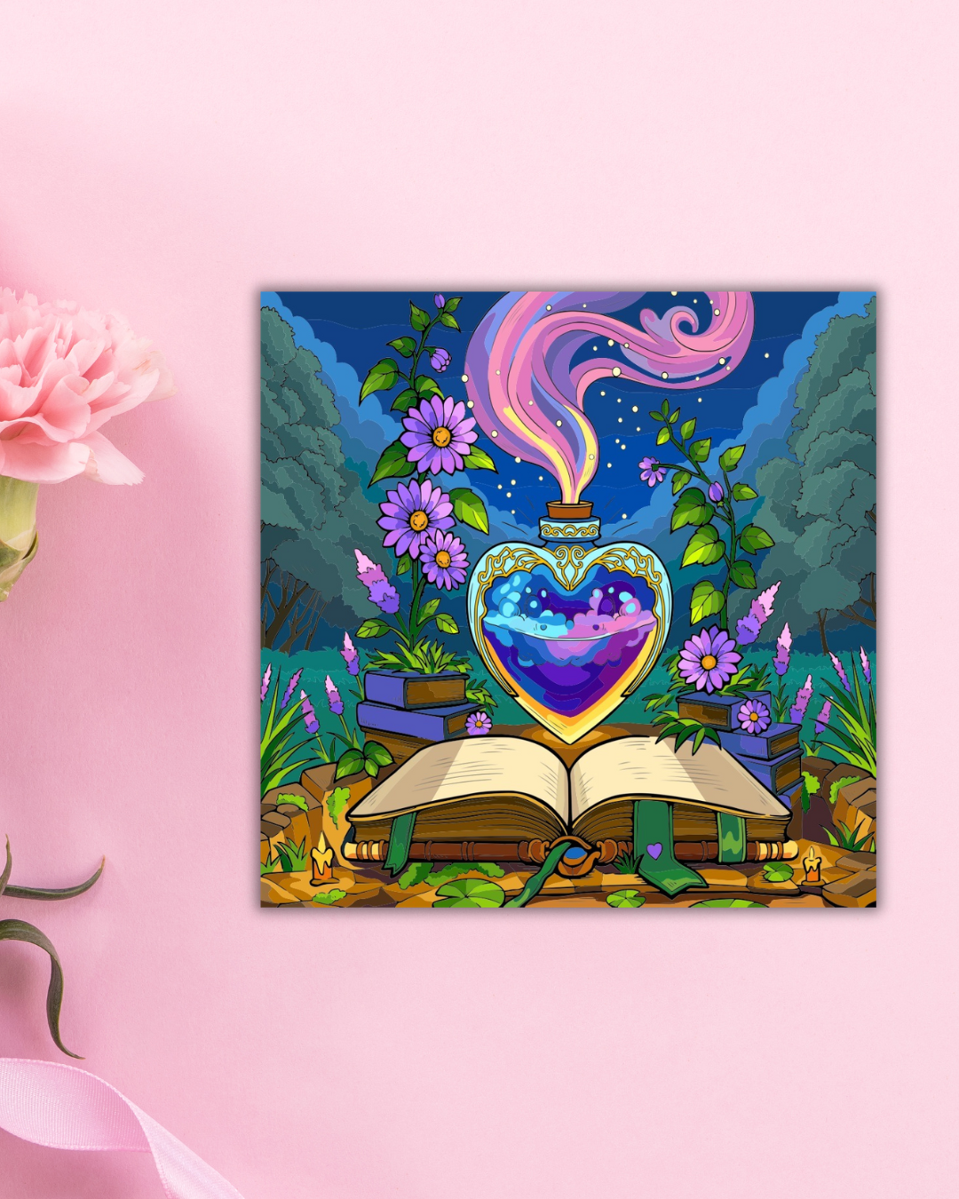 Reading Potion Art Print Aesthetic Gift Decor