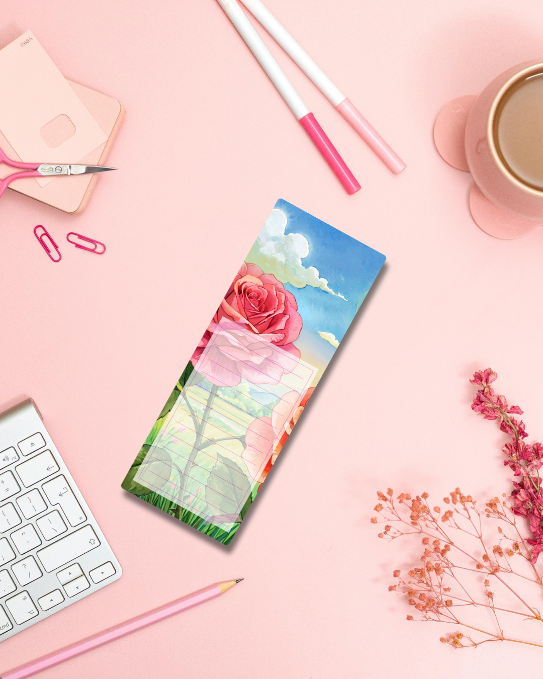 Rose Shine Notepad Aesthetic Cute Stationery Gift