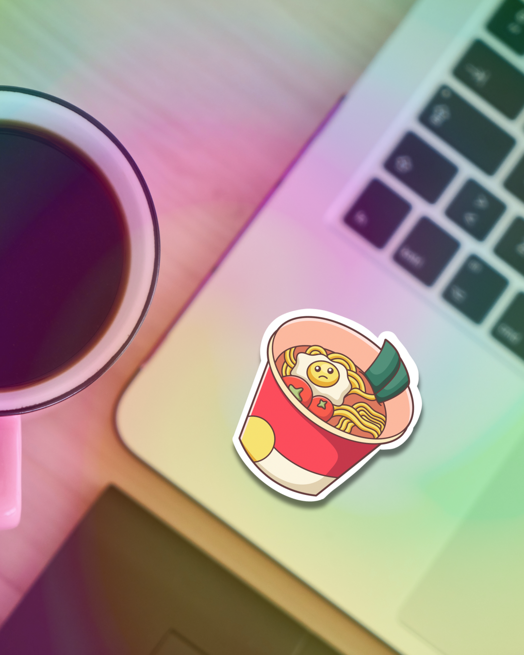 Sad Ramen Vinyl Sticker