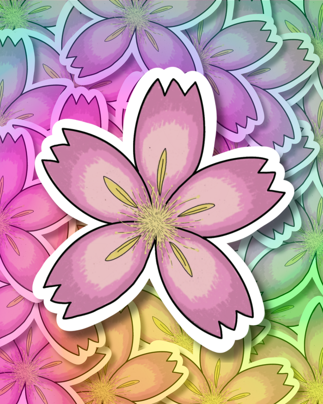 Sakura Bliss Vinyl Sticker