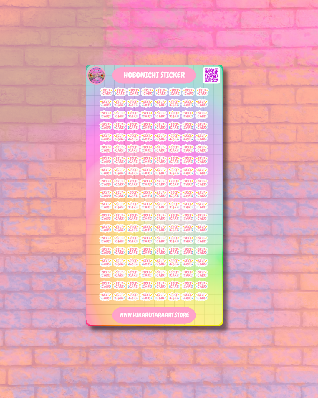 Hobonichi Cousin Self Care Tab Sticker Sheet