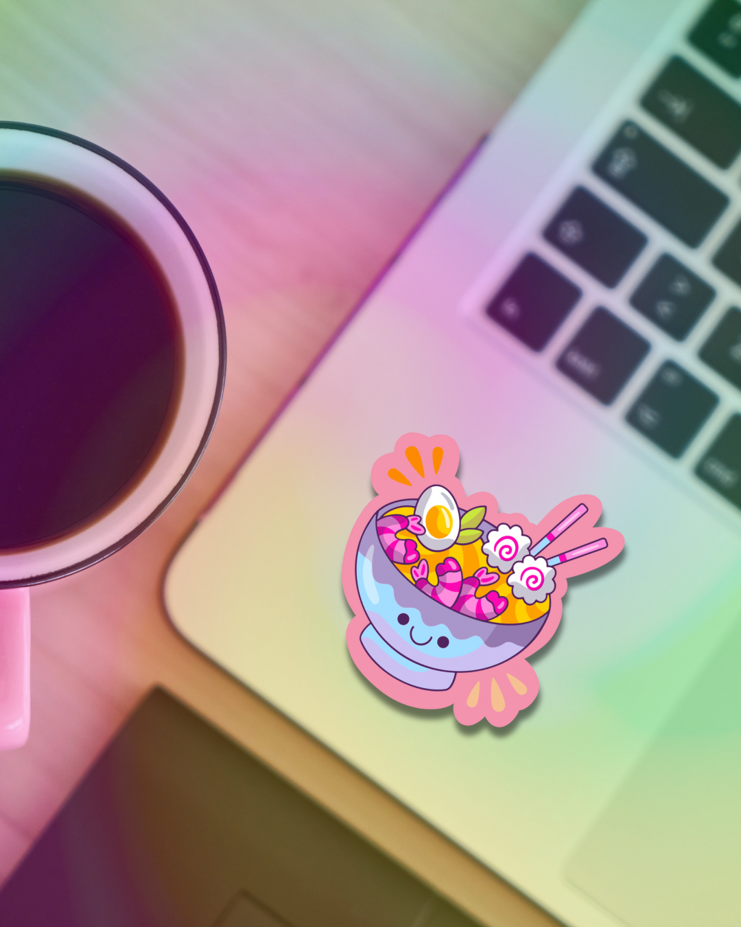 Shrimp Ramen Vinyl Sticker