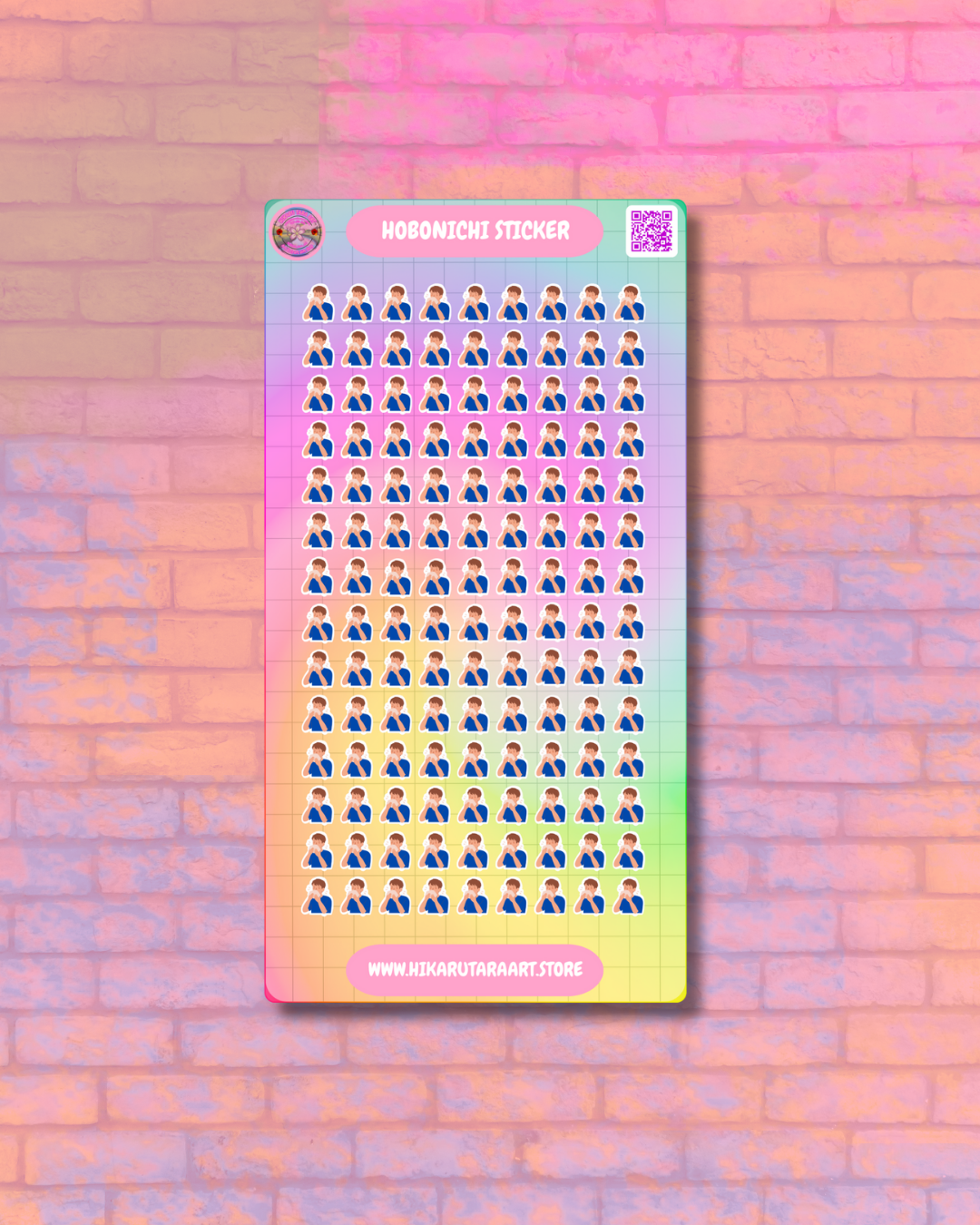 Hobonichi Cousin Sick Tab Sticker Sheet