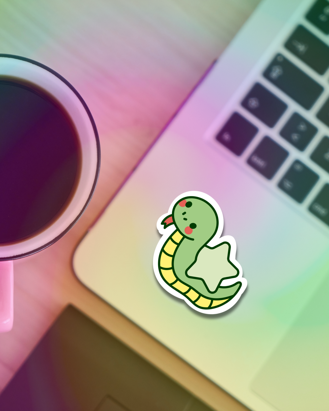 Snake Star Vinyl Sticker