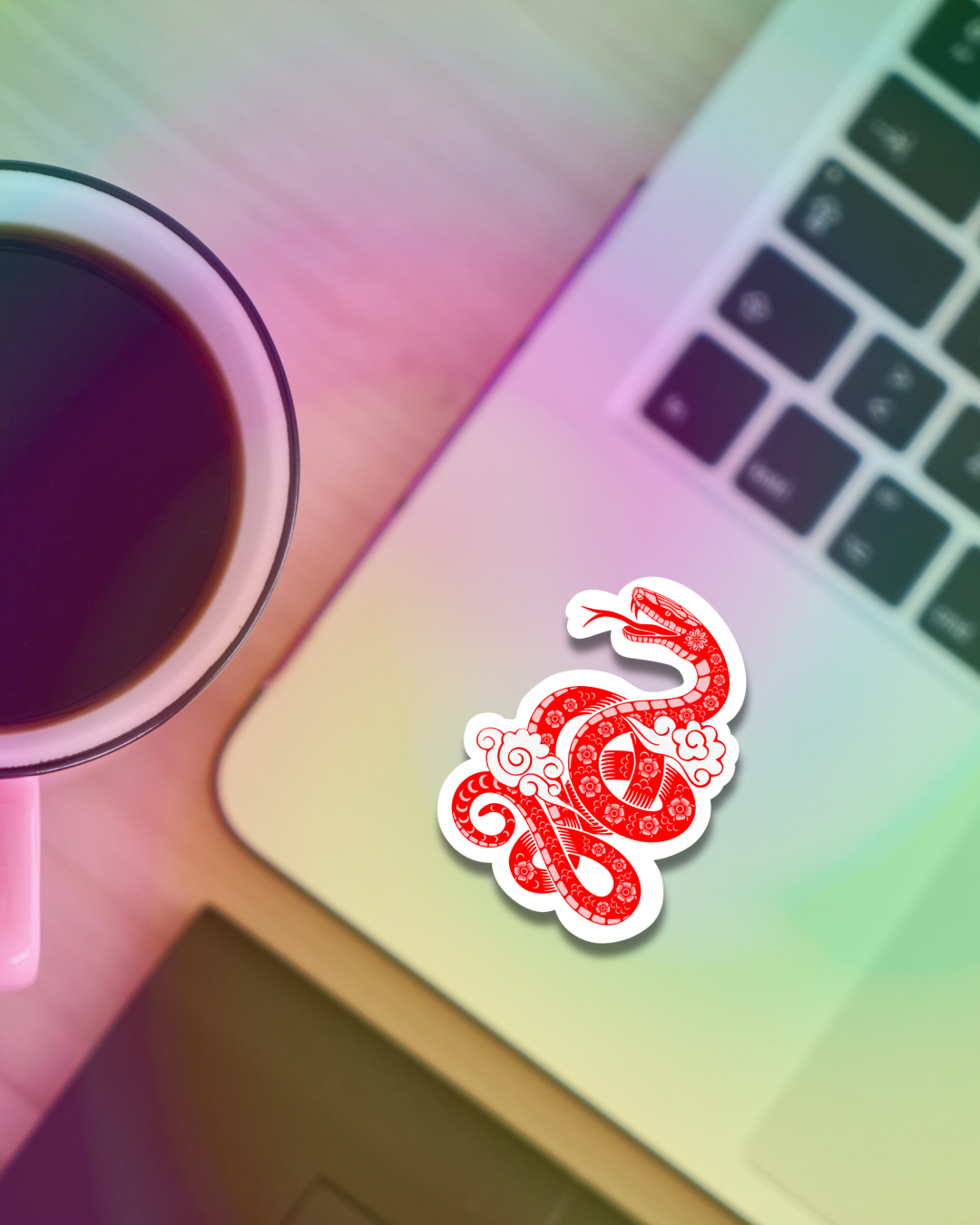 Snake Year Vinyl Sticker
