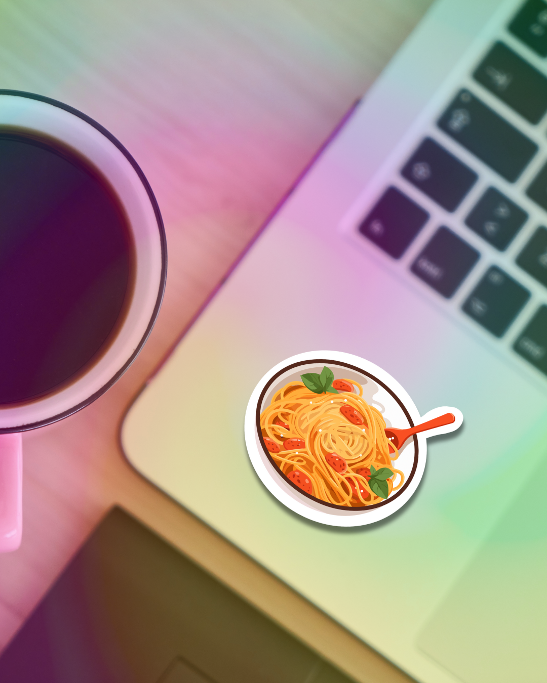 Spaghetti Spoonful Vinyl Sticker