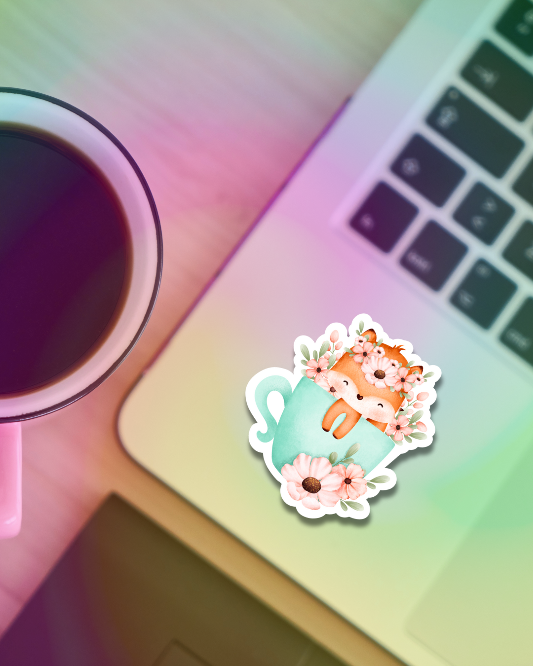 Spring Fox Vinyl Sticker