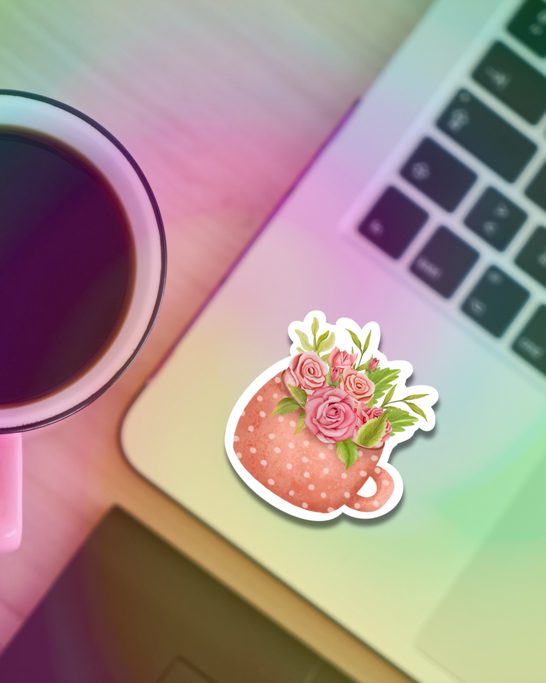 Spring Mug Vinyl Sticker
