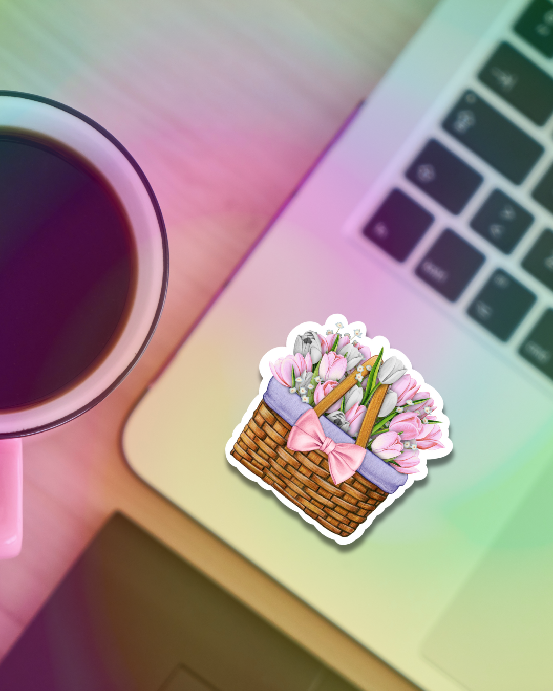Spring Picnic Vinyl Sticker