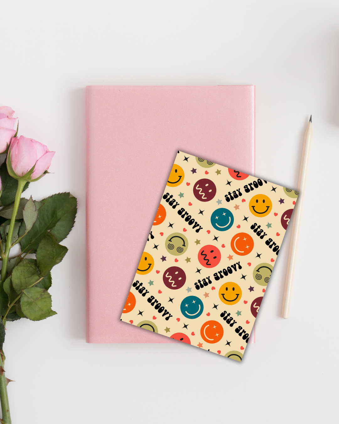 Stay Groovy Big Bookmark Handmade Bookish Gift