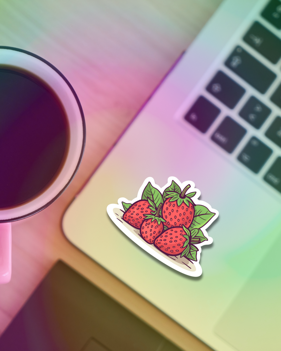 Strawberry Bunch Vinyl Sticker