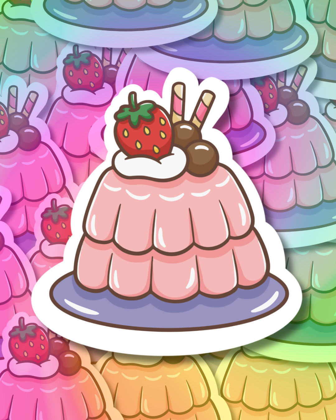 Strawberry Jelly Vinyl Sticker