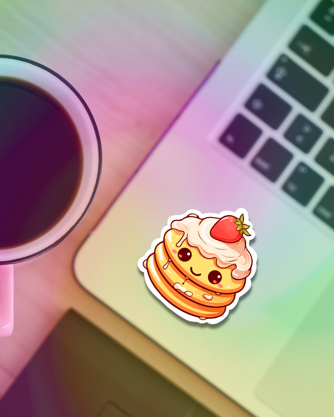 Strawberry Pancake Vinyl Sticker