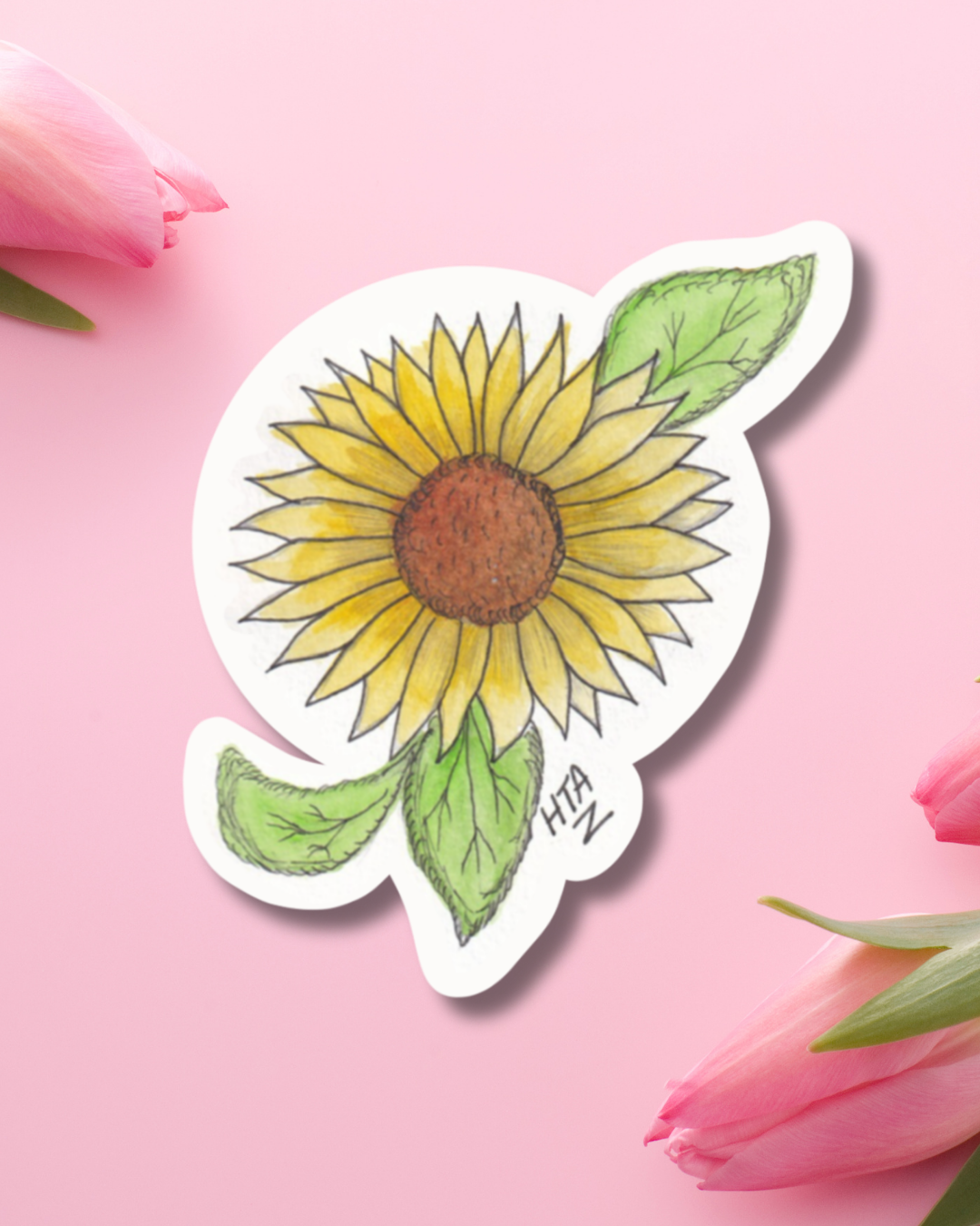 Sunflower Bloom Vynil Sticker