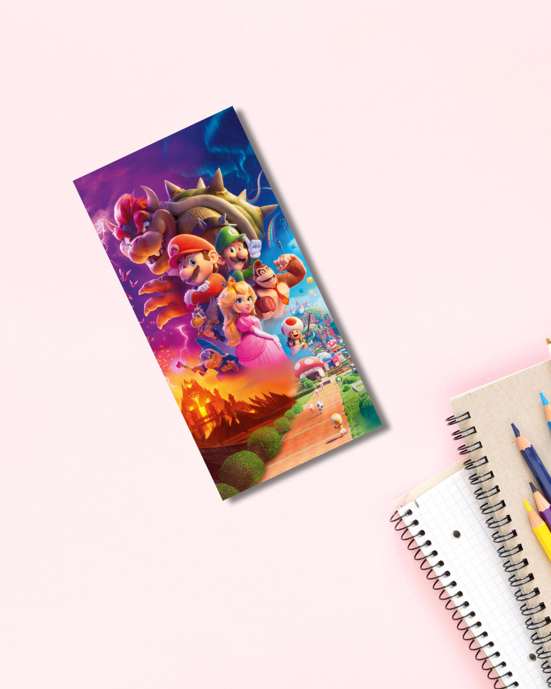 Super Mario Notebook 20 Pages Aesthetic Cute Stationery Gift