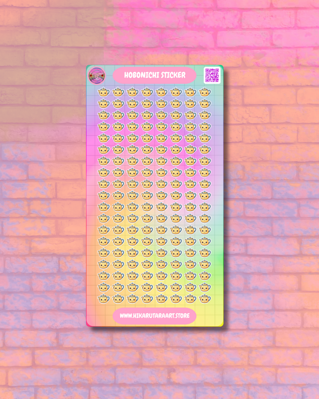 Hobonichi Cousin Tea Break Tab Sticker Sheet