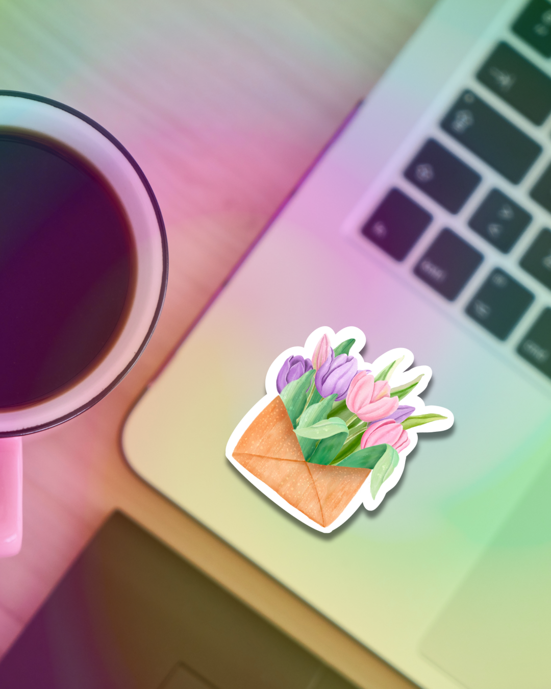 Tulip Mail Vinyl Sticker