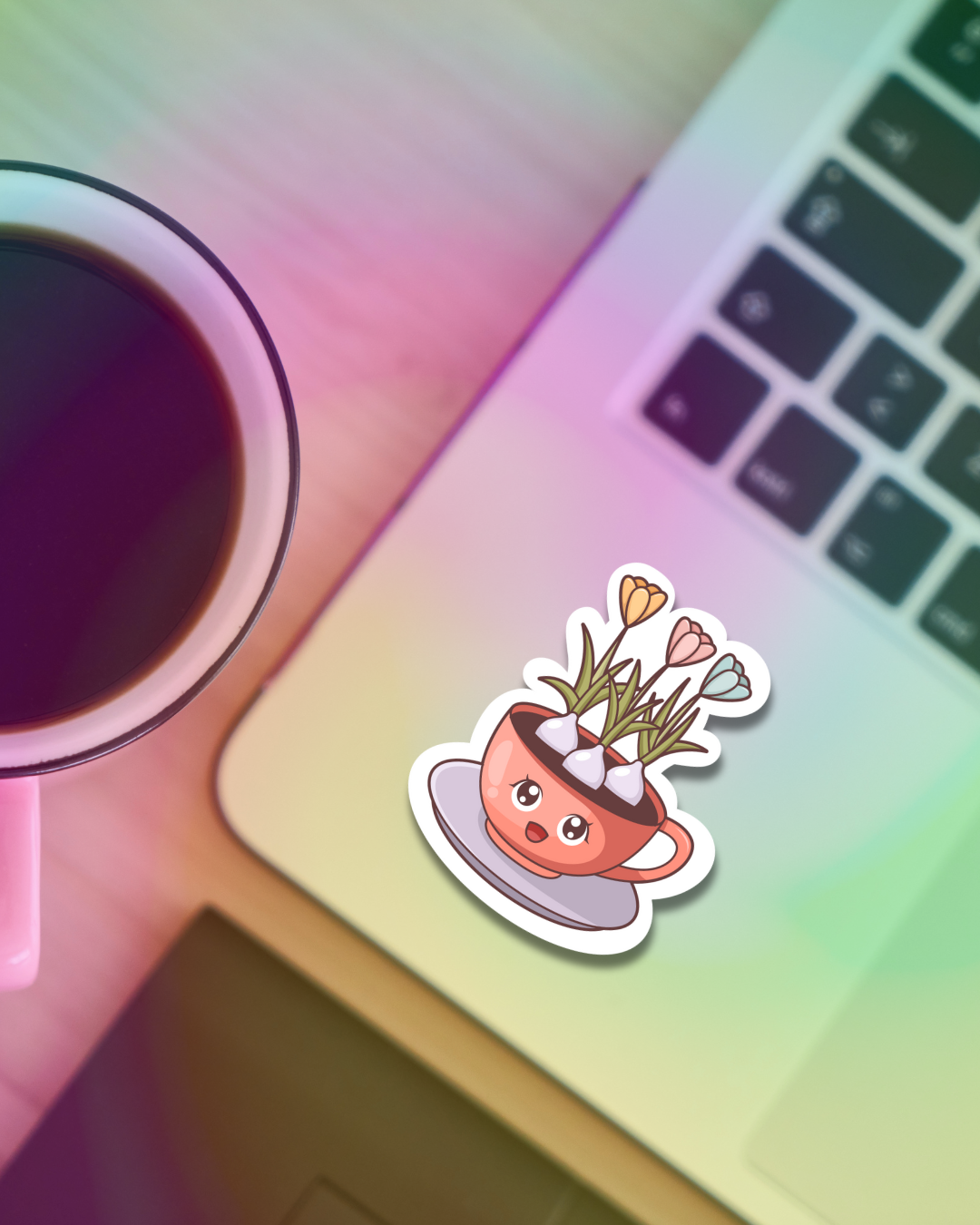 Tulip Mug Vinyl Sticker