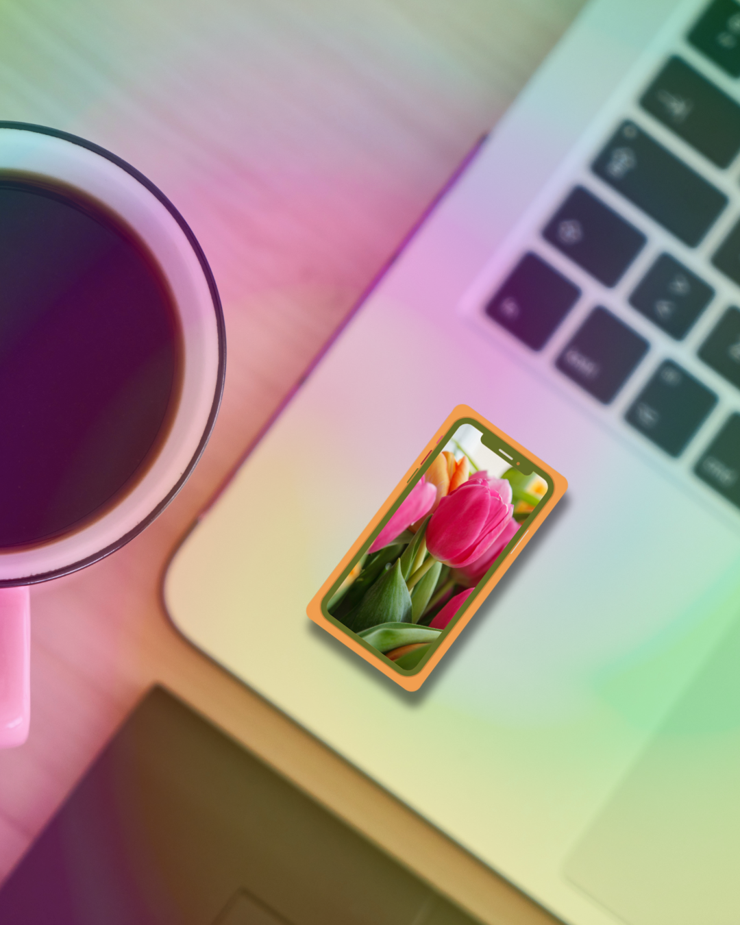 Tulip Phone Vinyl Sticker
