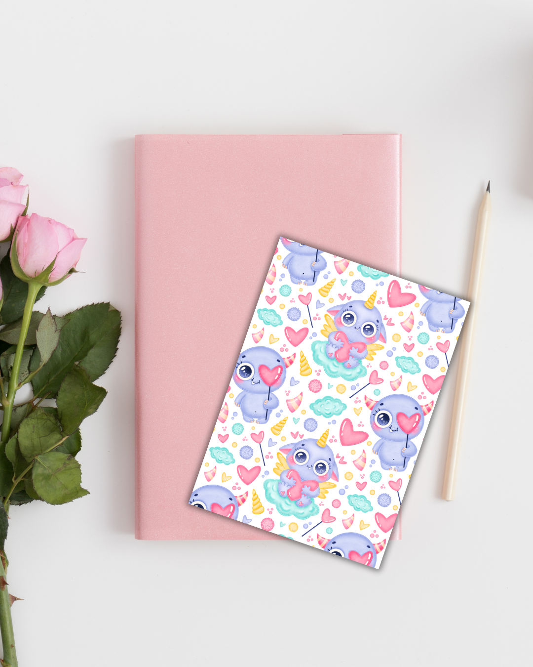 Unicorn Love Big Bookmark Handmade Bookish Gift