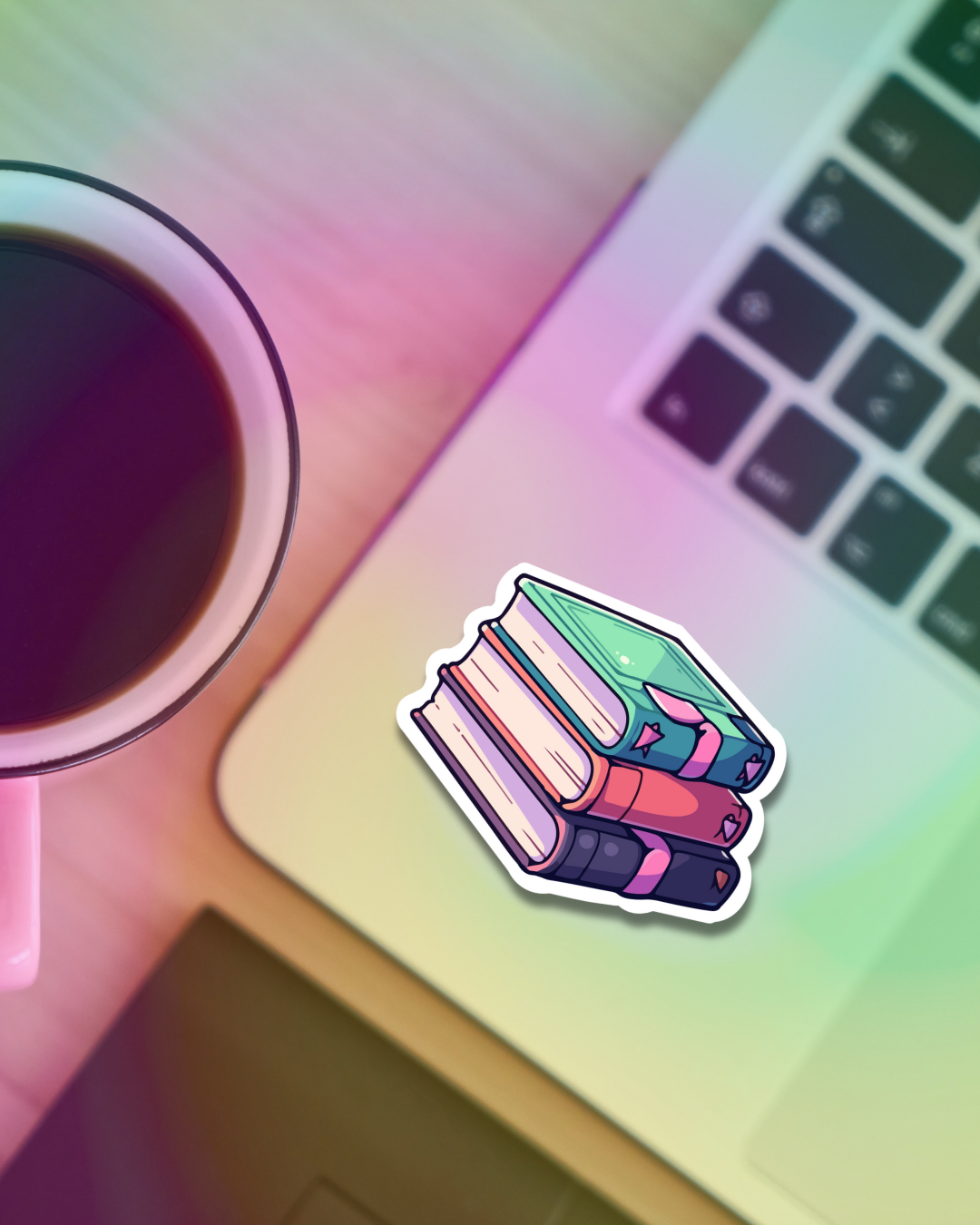 Vibrant Books Vinyl Sticker