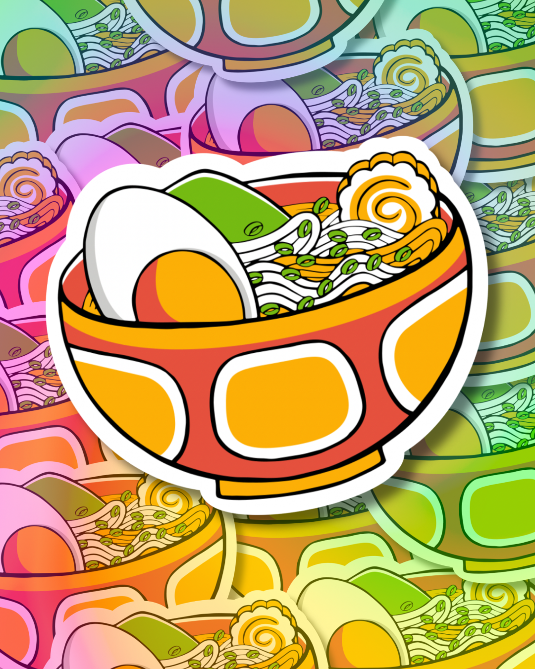Vibrant Ramen Vinyl Sticker