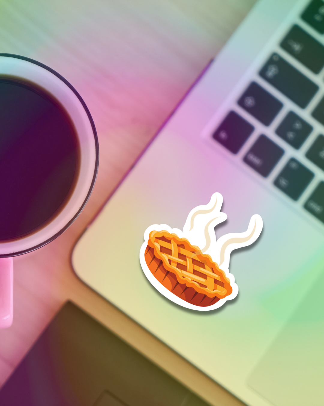 Warm Pie Vinyl Sticker