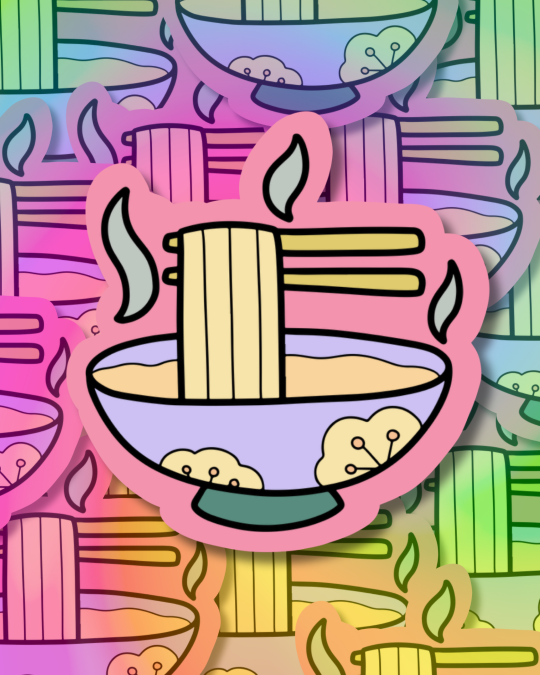 Warm Ramen Vinyl Sticker