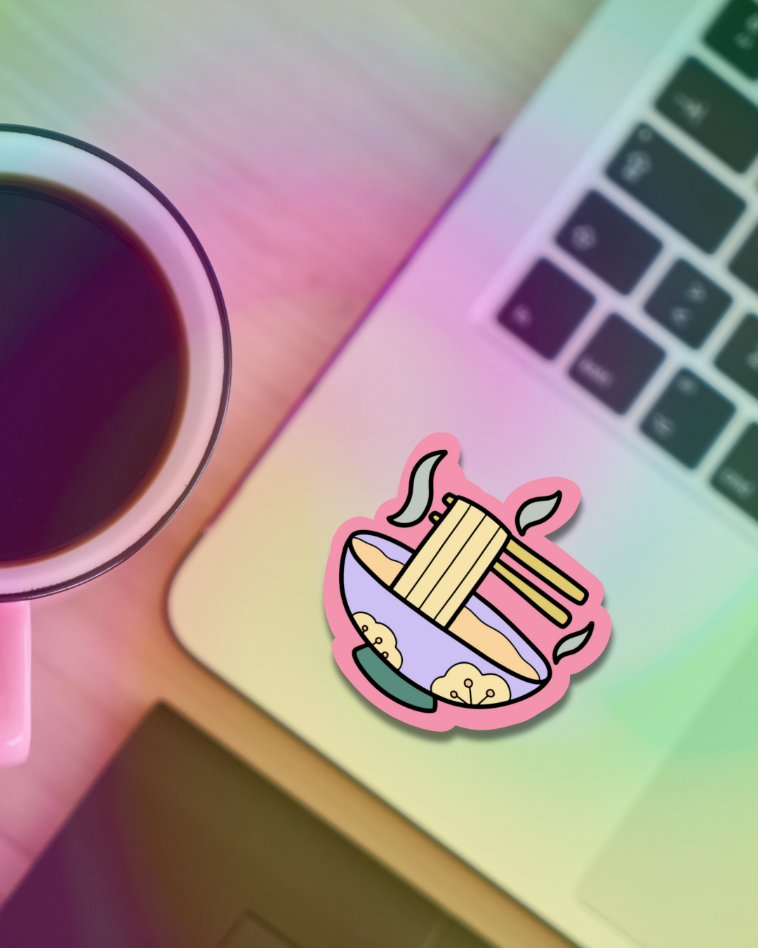 Warm Ramen Vinyl Sticker
