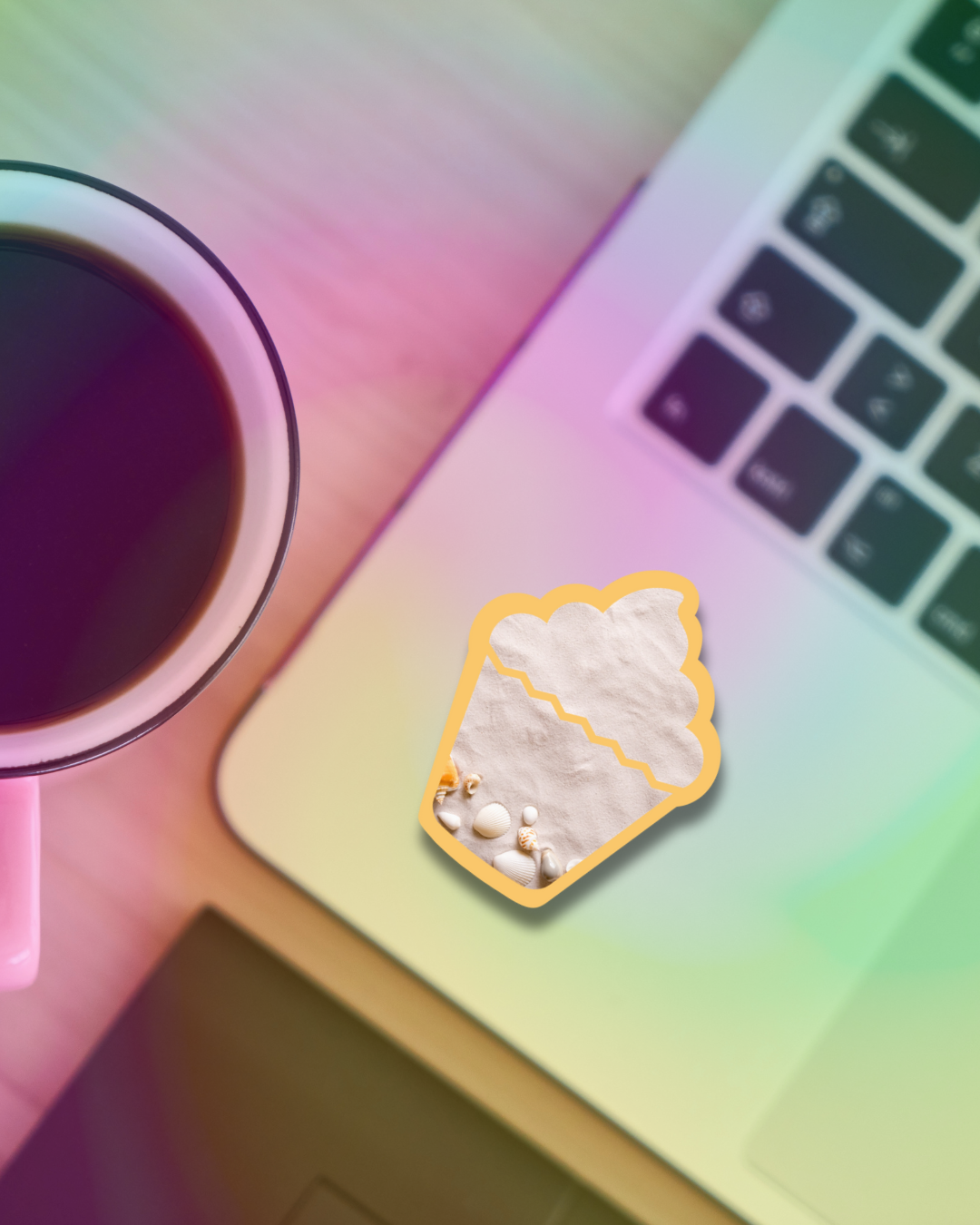 Warm Shells Vinyl Sticker