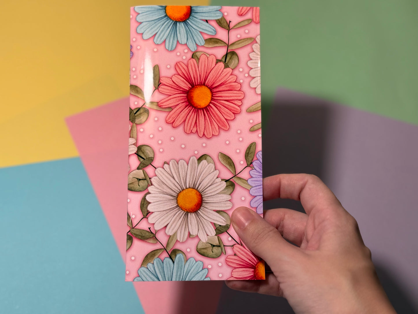 Joyful Daisy Notebook 20 Pages Aesthetic Cute Stationery Gift image 1