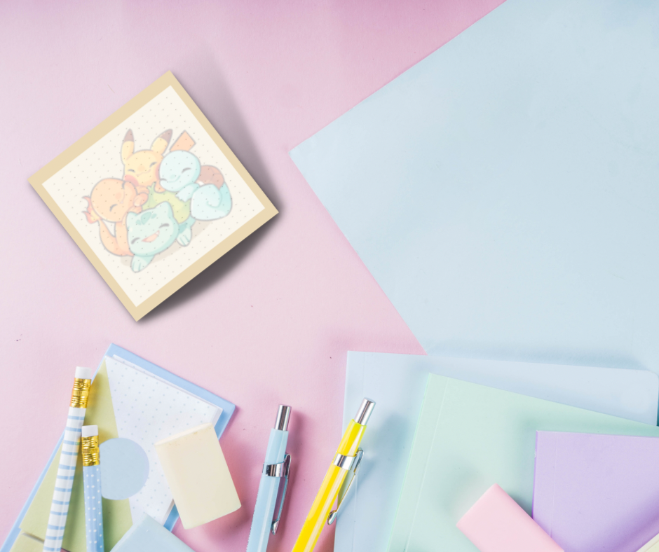 Choose Your Pokémon Note Pad 2"x 2" 60 Pages Kawaii Art Aesthetic Cute Gift image 3