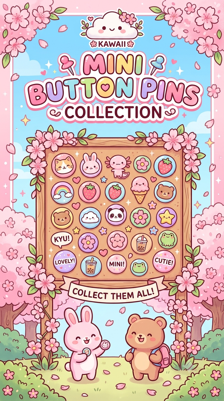 MIni Button Pins