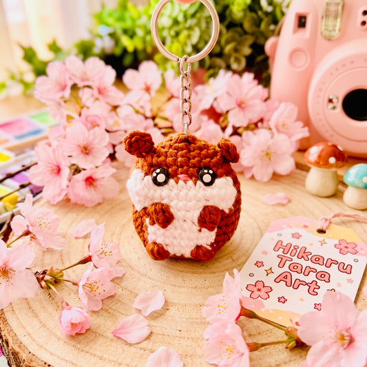 Hammy Best Friend 🐹 Handmade Kawaii Crochet Amigurumi Plushie Keychain | Cute Bag Charm & Gift
