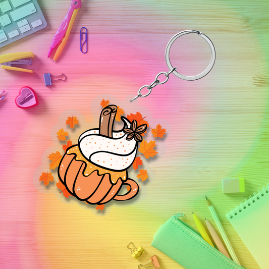Pumpkin Spicy Acrylic Keychain